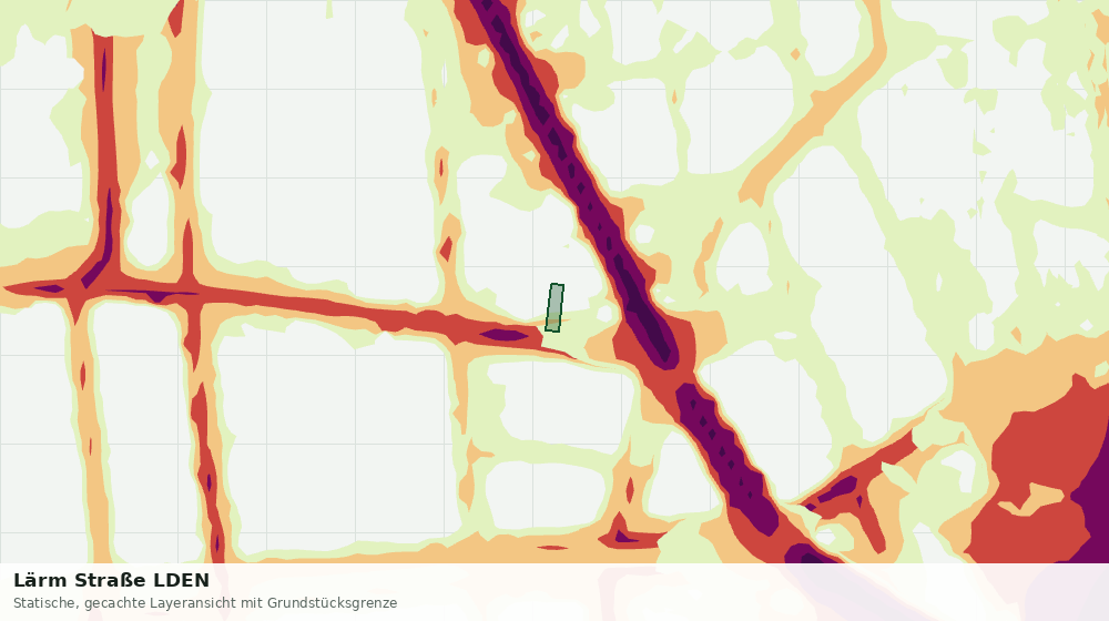 Statische Kartenansicht: Lärm Straße LDEN