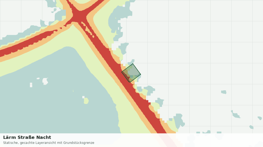 Statische Kartenansicht: Lärm Straße Nacht