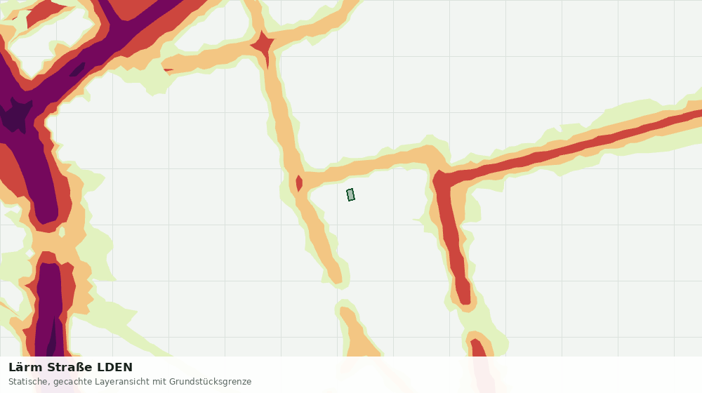 Statische Kartenansicht: Lärm Straße LDEN