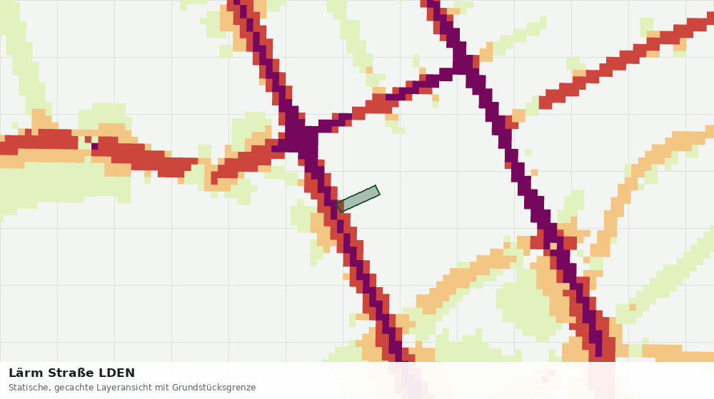 Statische Kartenansicht: Lärm Straße LDEN