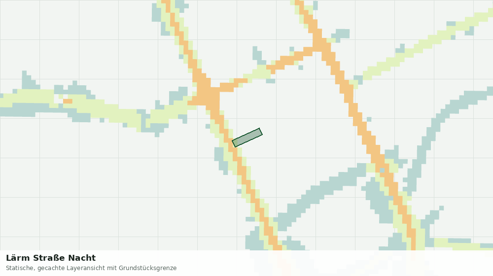 Statische Kartenansicht: Lärm Straße Nacht