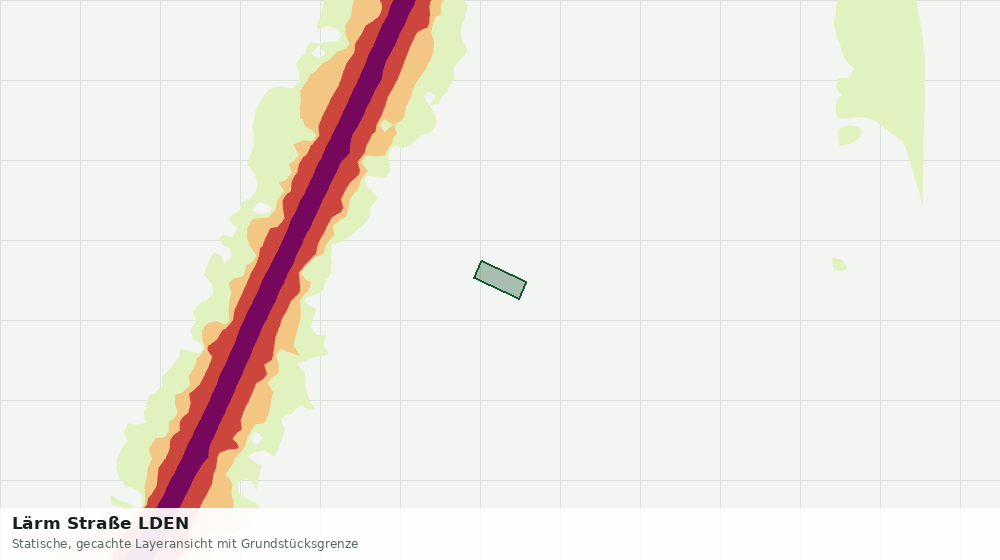 Statische Kartenansicht: Lärm Straße LDEN