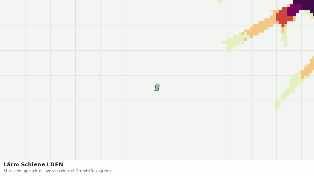Statische Kartenansicht: Lärm Schiene LDEN