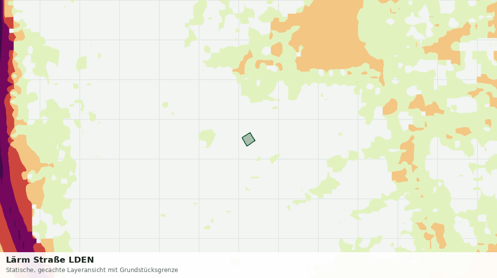 Statische Kartenansicht: Lärm Straße LDEN
