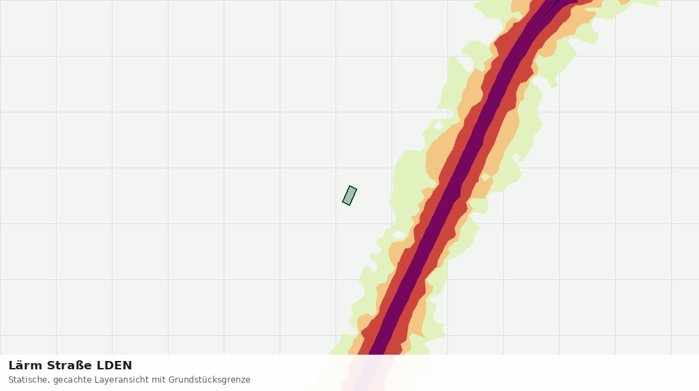 Statische Kartenansicht: Lärm Straße LDEN