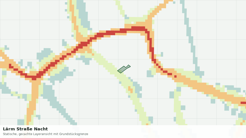 Statische Kartenansicht: Lärm Straße Nacht