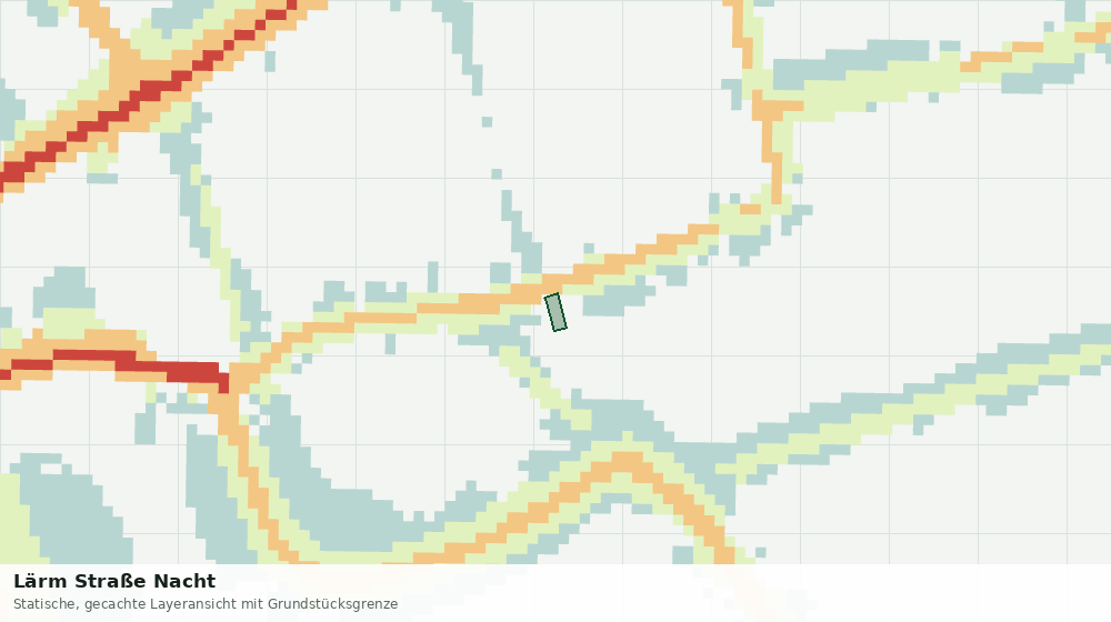 Statische Kartenansicht: Lärm Straße Nacht