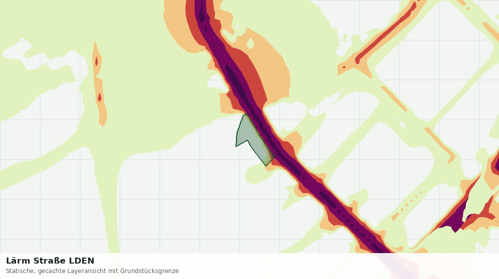 Statische Kartenansicht: Lärm Straße LDEN