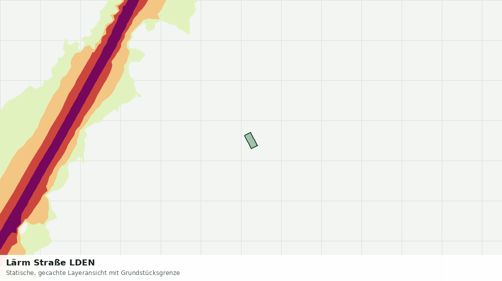 Statische Kartenansicht: Lärm Straße LDEN