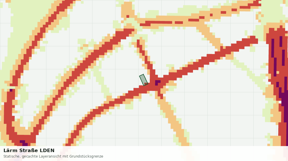 Statische Kartenansicht: Lärm Straße LDEN