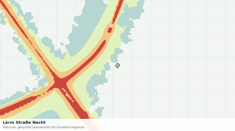 Statische Kartenansicht: Lärm Straße Nacht