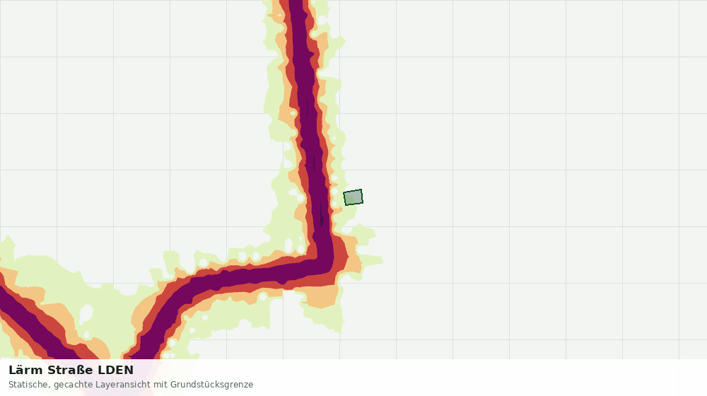 Statische Kartenansicht: Lärm Straße LDEN