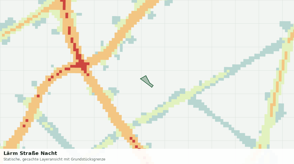 Statische Kartenansicht: Lärm Straße Nacht