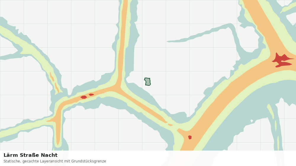 Statische Kartenansicht: Lärm Straße Nacht