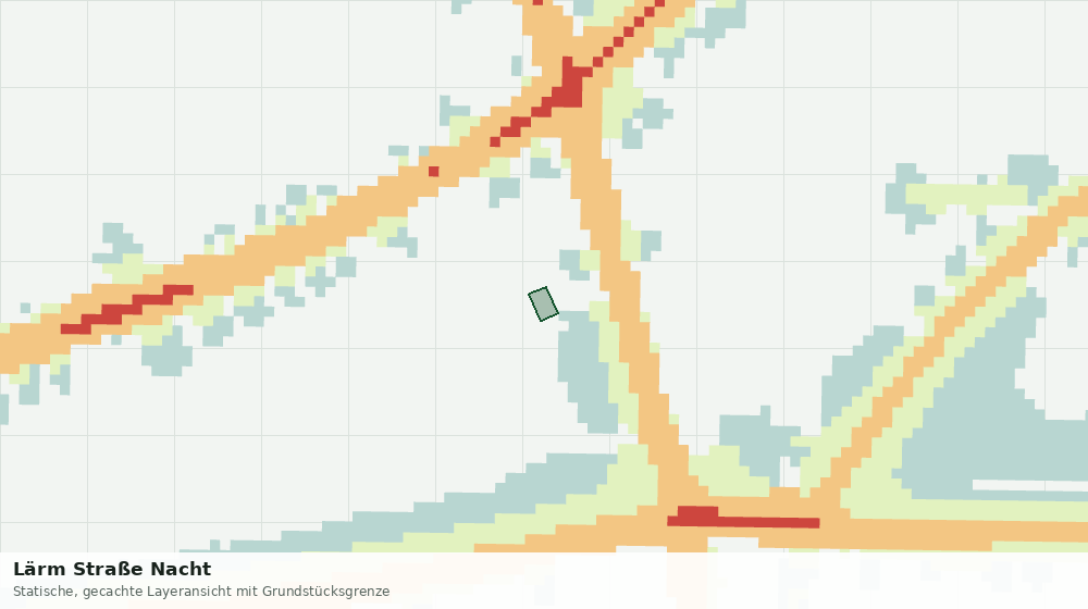 Statische Kartenansicht: Lärm Straße Nacht