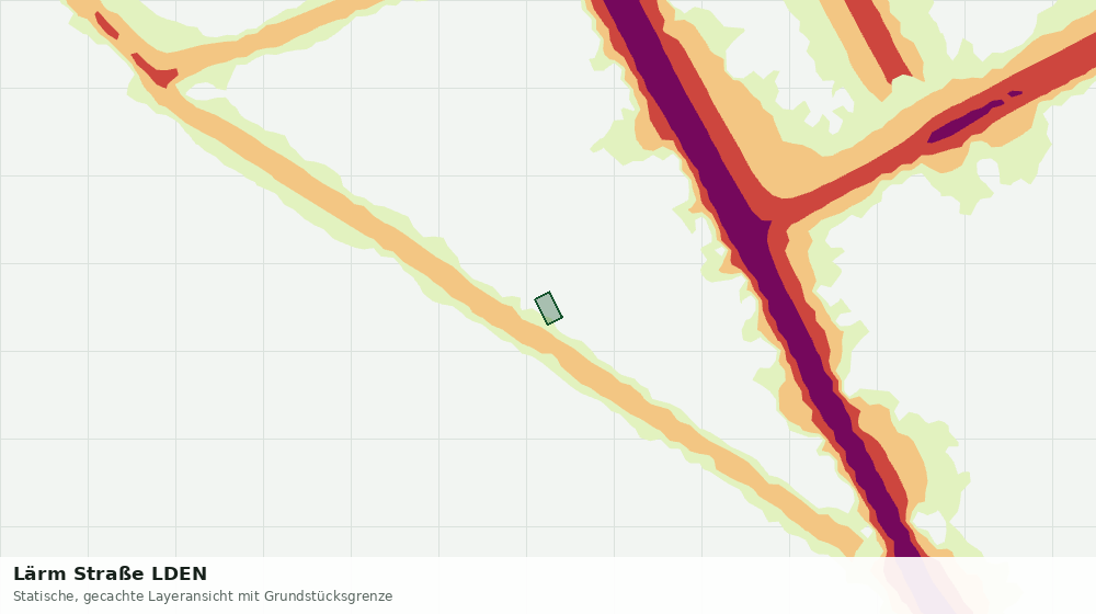 Statische Kartenansicht: Lärm Straße LDEN