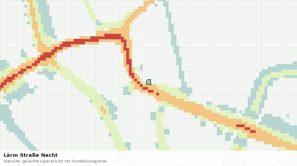 Statische Kartenansicht: Lärm Straße Nacht