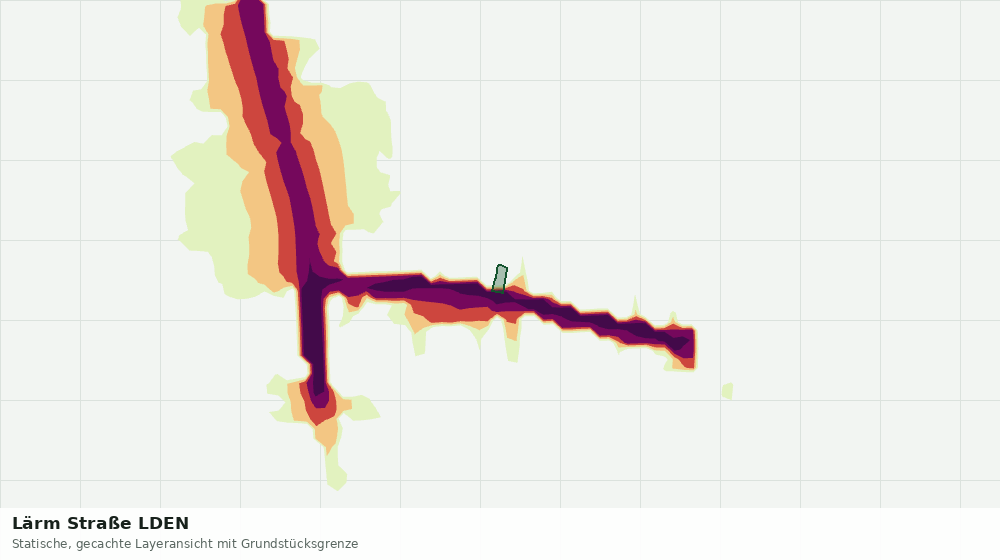 Statische Kartenansicht: Lärm Straße LDEN