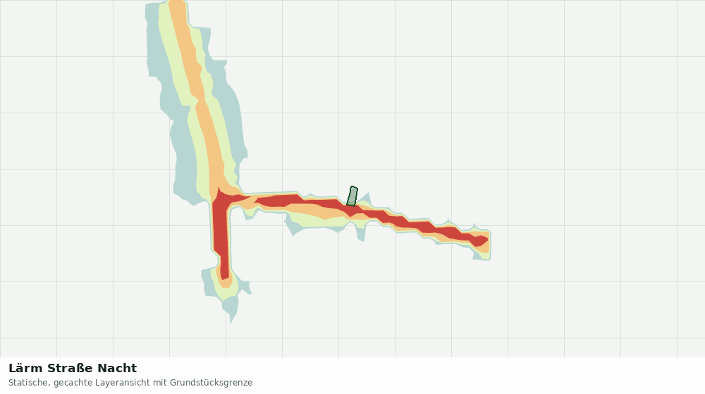 Statische Kartenansicht: Lärm Straße Nacht