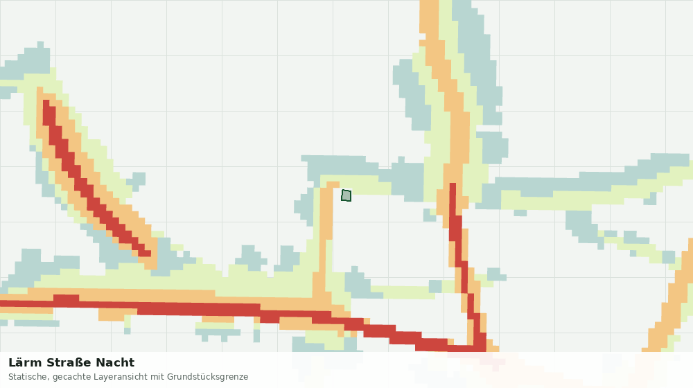 Statische Kartenansicht: Lärm Straße Nacht