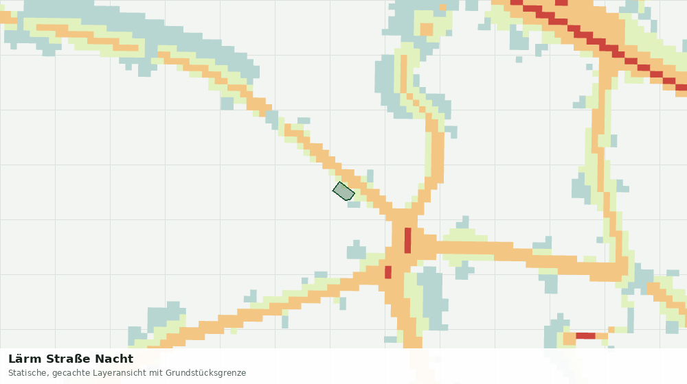 Statische Kartenansicht: Lärm Straße Nacht