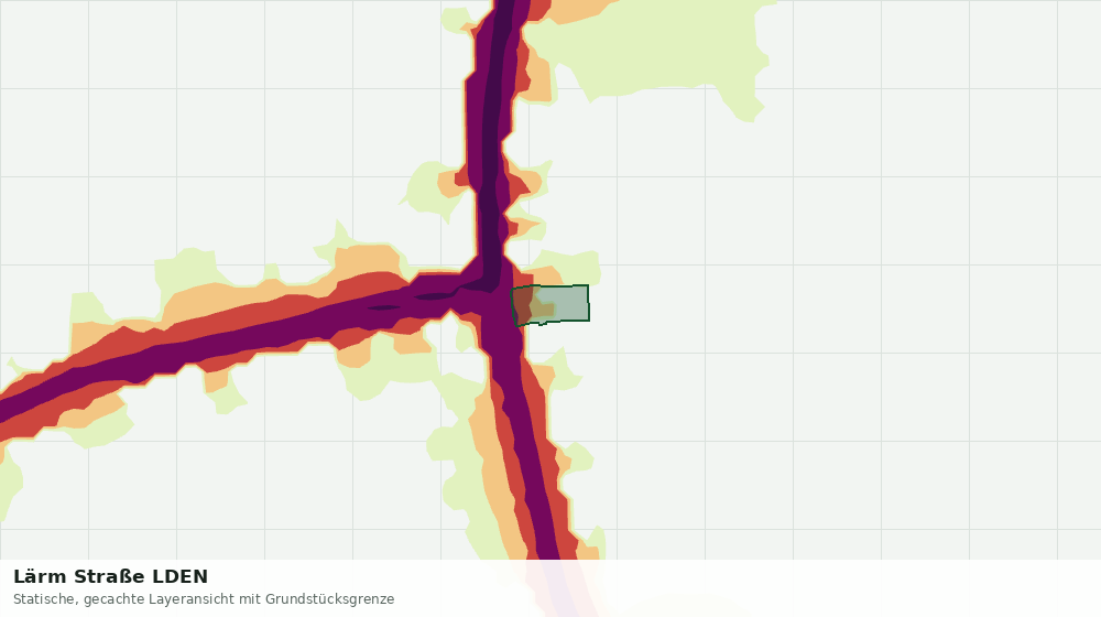 Statische Kartenansicht: Lärm Straße LDEN
