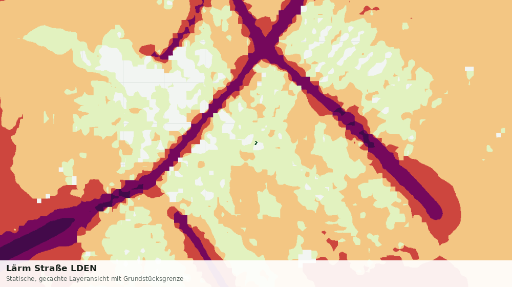 Statische Kartenansicht: Lärm Straße LDEN