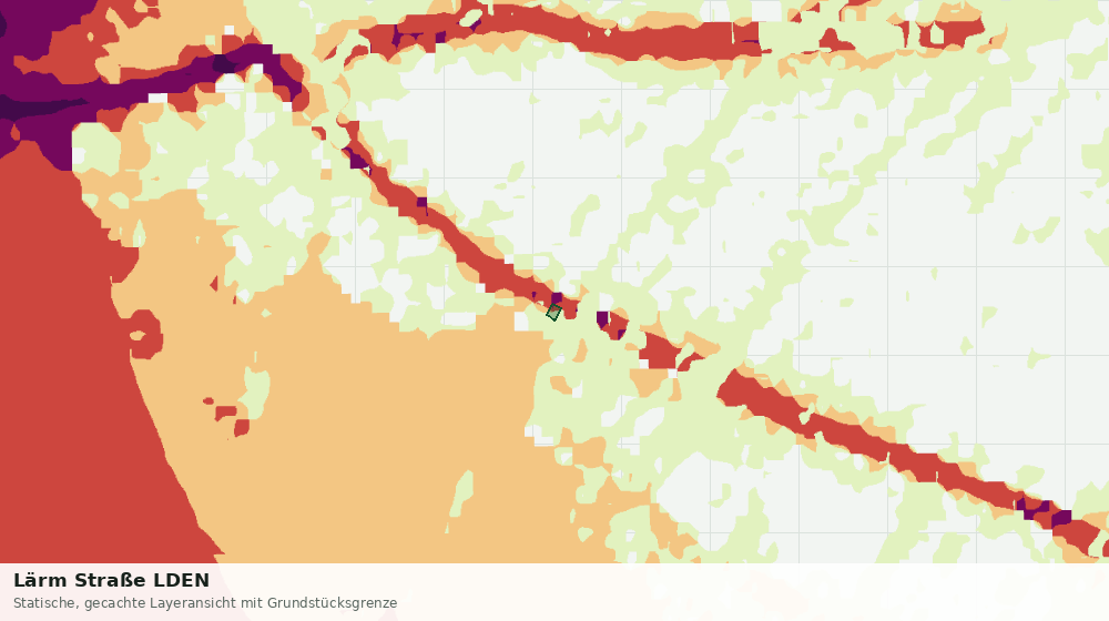 Statische Kartenansicht: Lärm Straße LDEN