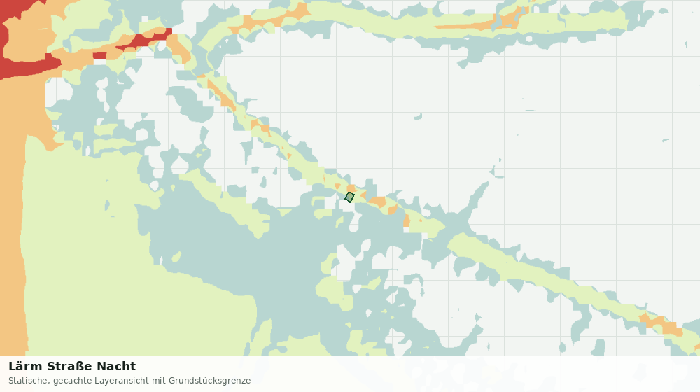 Statische Kartenansicht: Lärm Straße Nacht