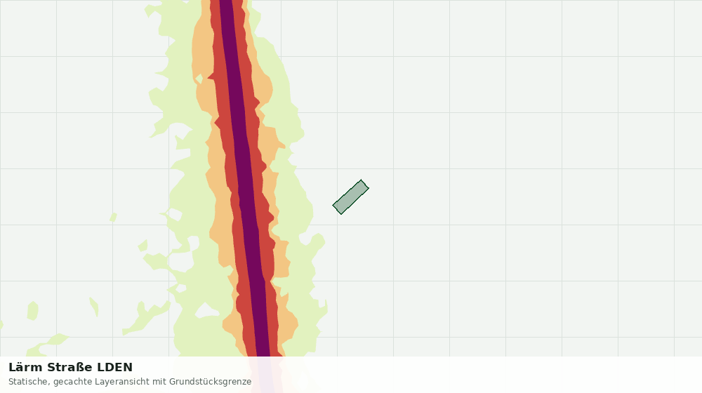 Statische Kartenansicht: Lärm Straße LDEN
