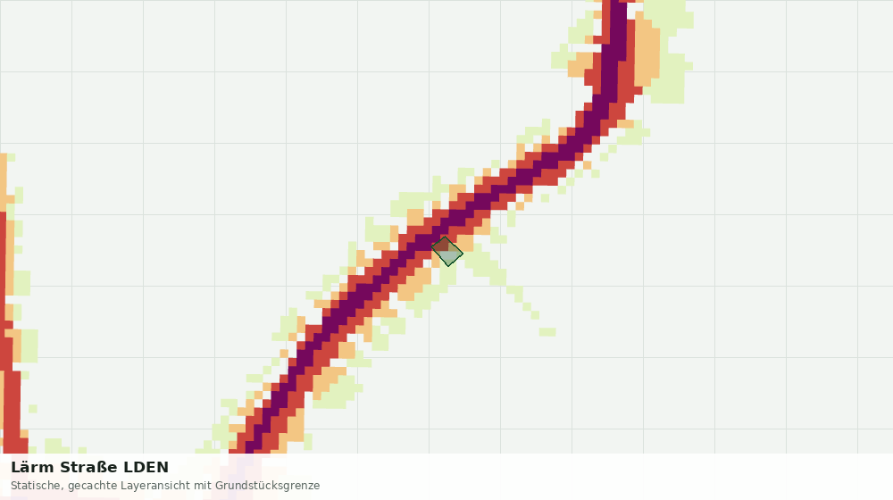 Statische Kartenansicht: Lärm Straße LDEN
