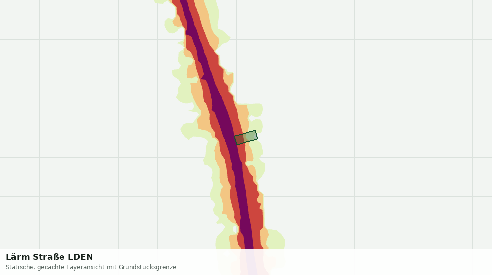 Statische Kartenansicht: Lärm Straße LDEN