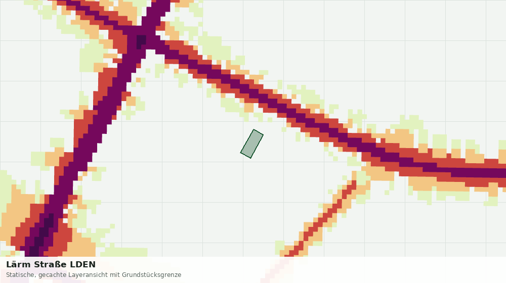 Statische Kartenansicht: Lärm Straße LDEN