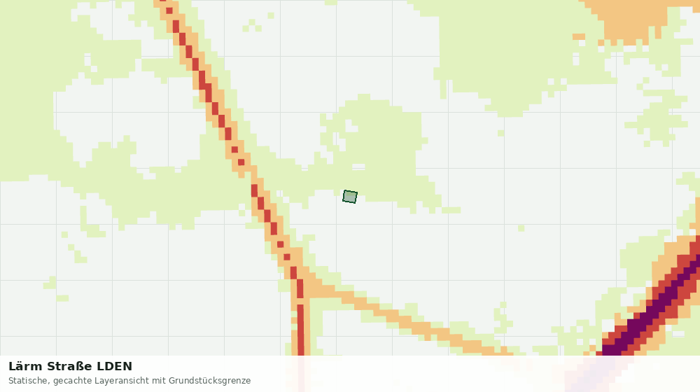 Statische Kartenansicht: Lärm Straße LDEN