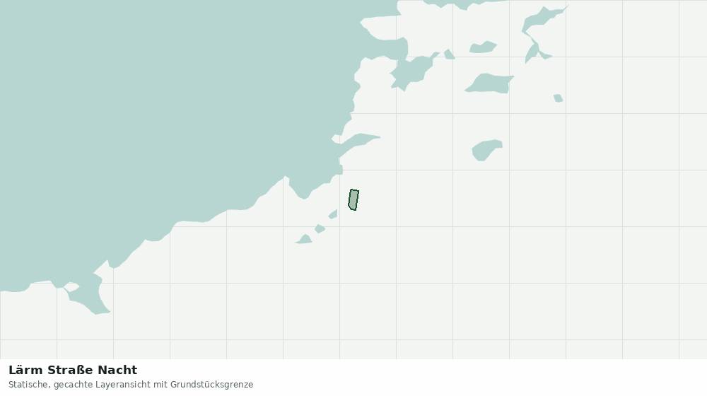 Statische Kartenansicht: Lärm Straße Nacht