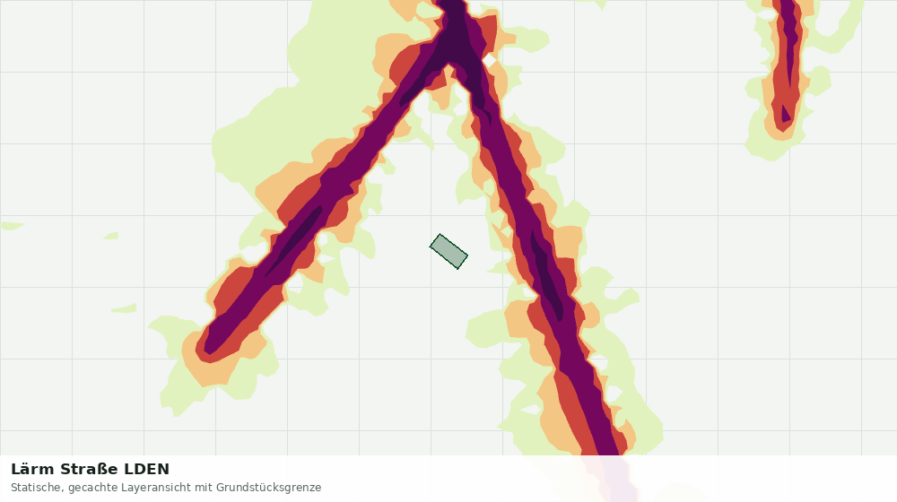 Statische Kartenansicht: Lärm Straße LDEN