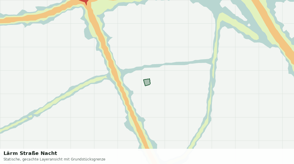 Statische Kartenansicht: Lärm Straße Nacht