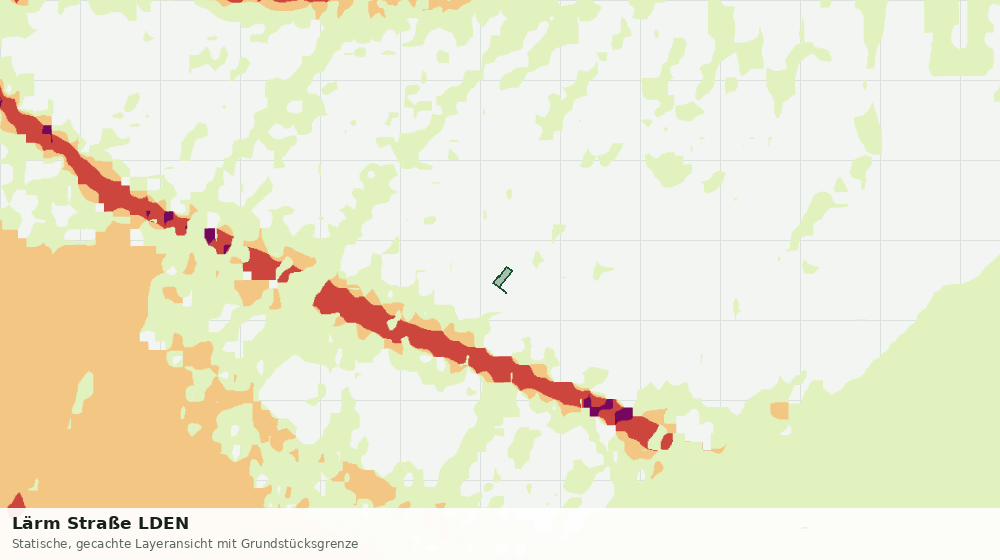 Statische Kartenansicht: Lärm Straße LDEN