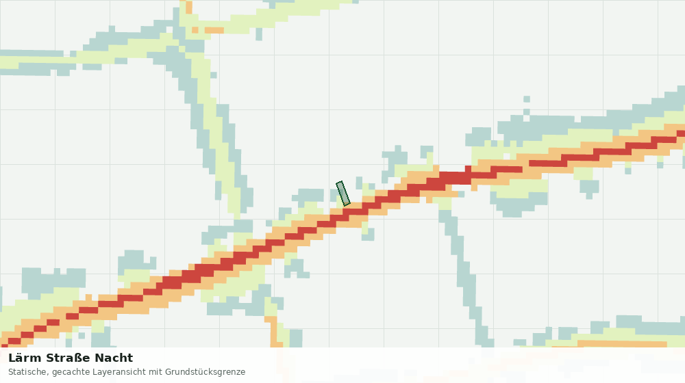 Statische Kartenansicht: Lärm Straße Nacht