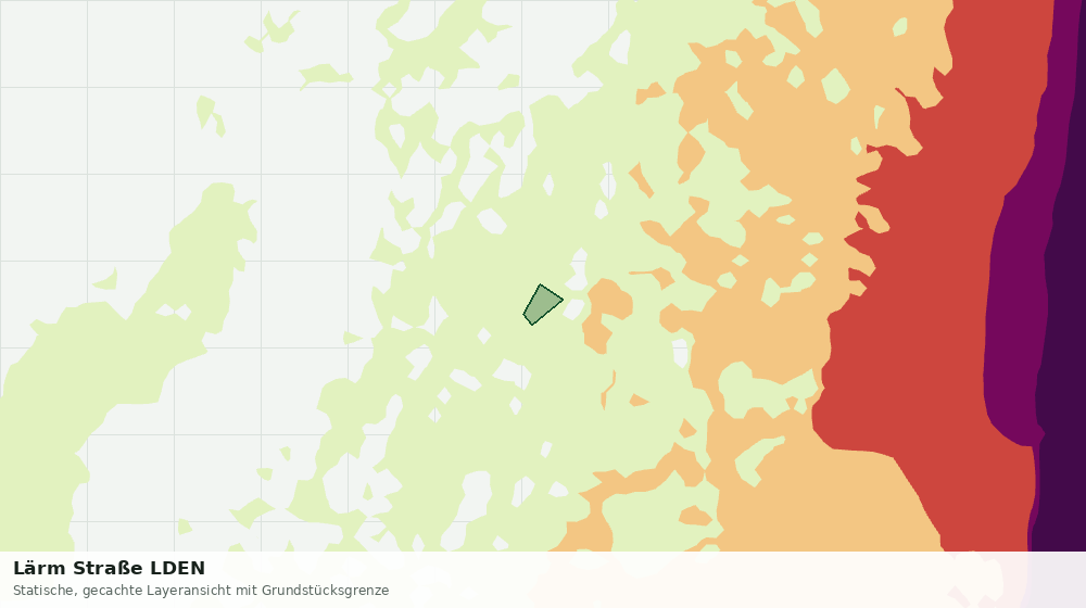 Statische Kartenansicht: Lärm Straße LDEN