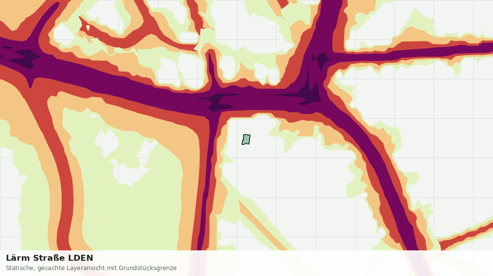 Statische Kartenansicht: Lärm Straße LDEN