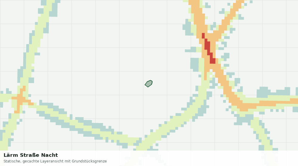 Statische Kartenansicht: Lärm Straße Nacht