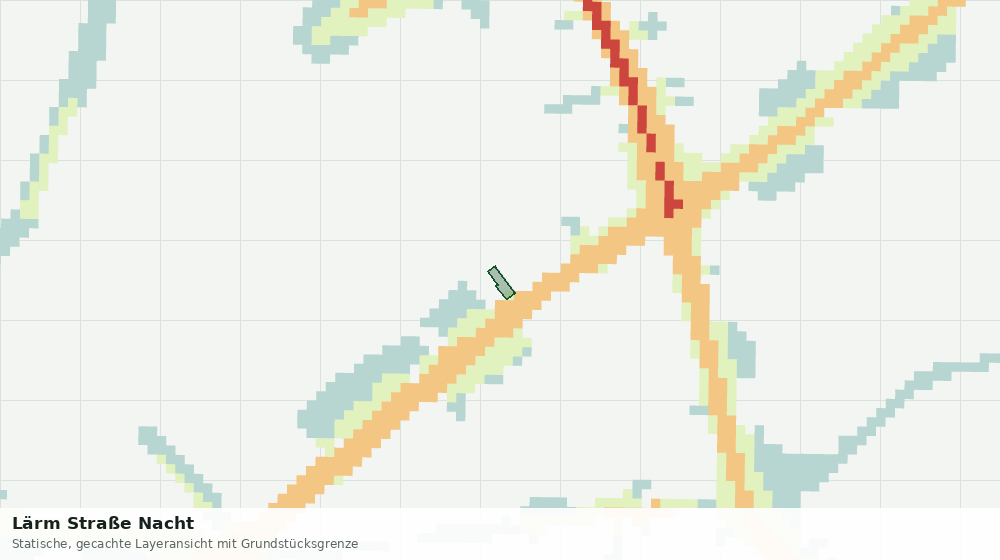 Statische Kartenansicht: Lärm Straße Nacht