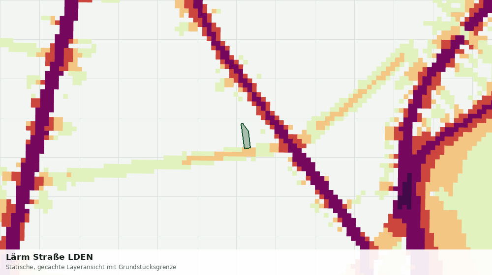 Statische Kartenansicht: Lärm Straße LDEN