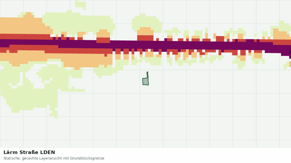 Statische Kartenansicht: Lärm Straße LDEN