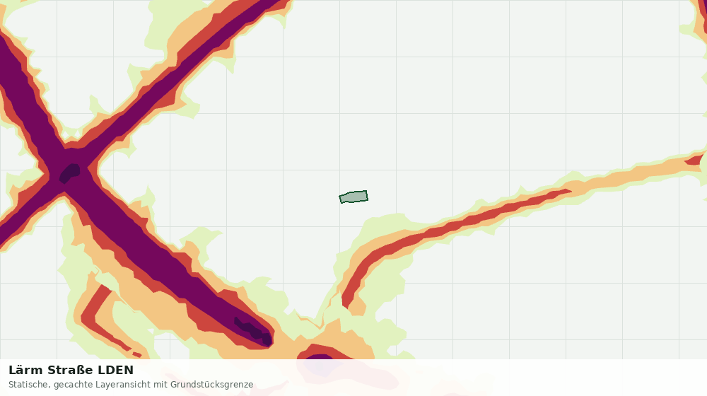 Statische Kartenansicht: Lärm Straße LDEN