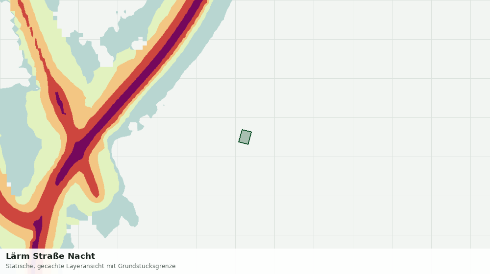 Statische Kartenansicht: Lärm Straße Nacht