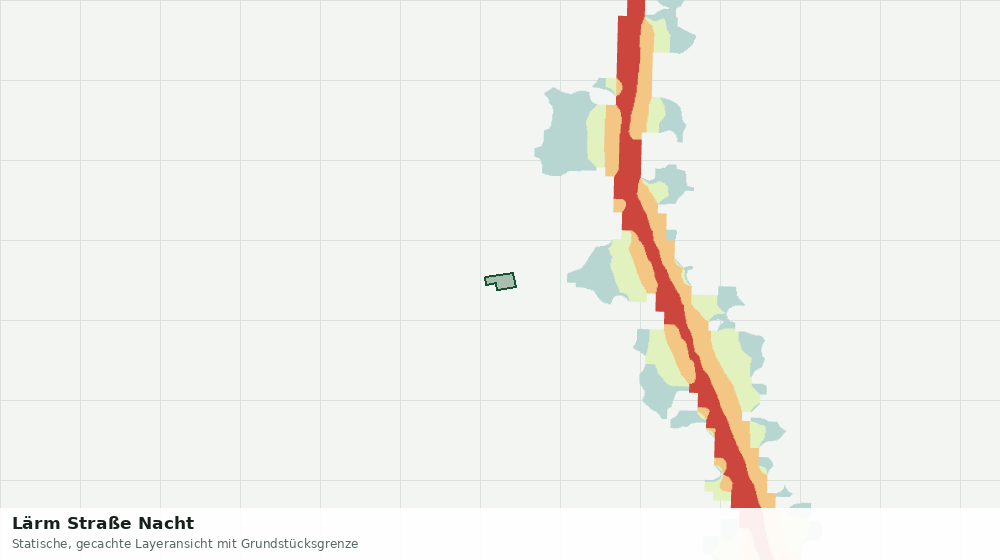 Statische Kartenansicht: Lärm Straße Nacht