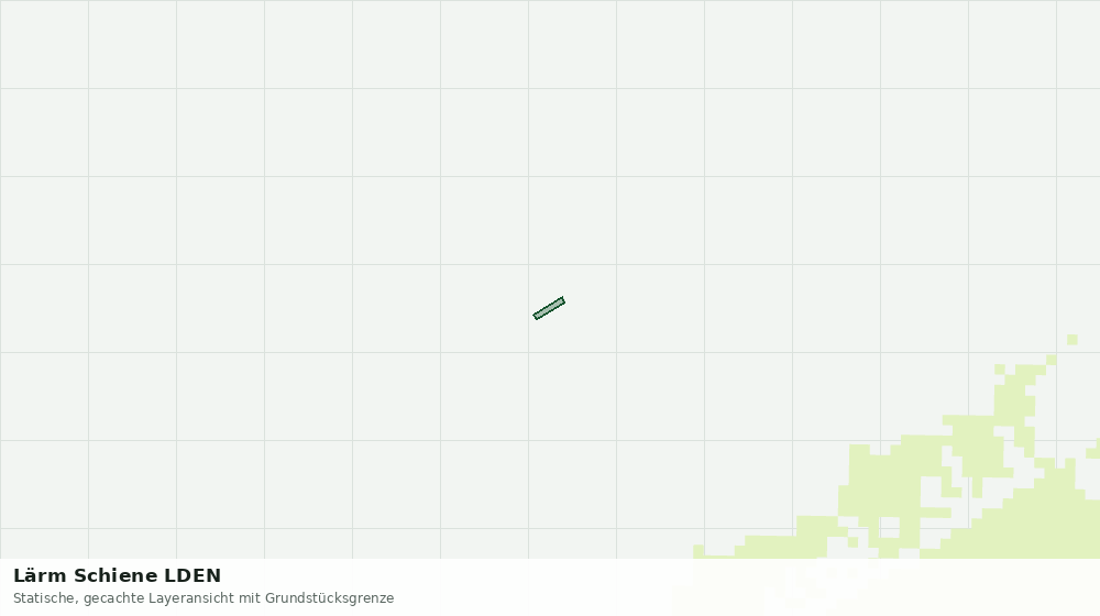 Statische Kartenansicht: Lärm Schiene LDEN