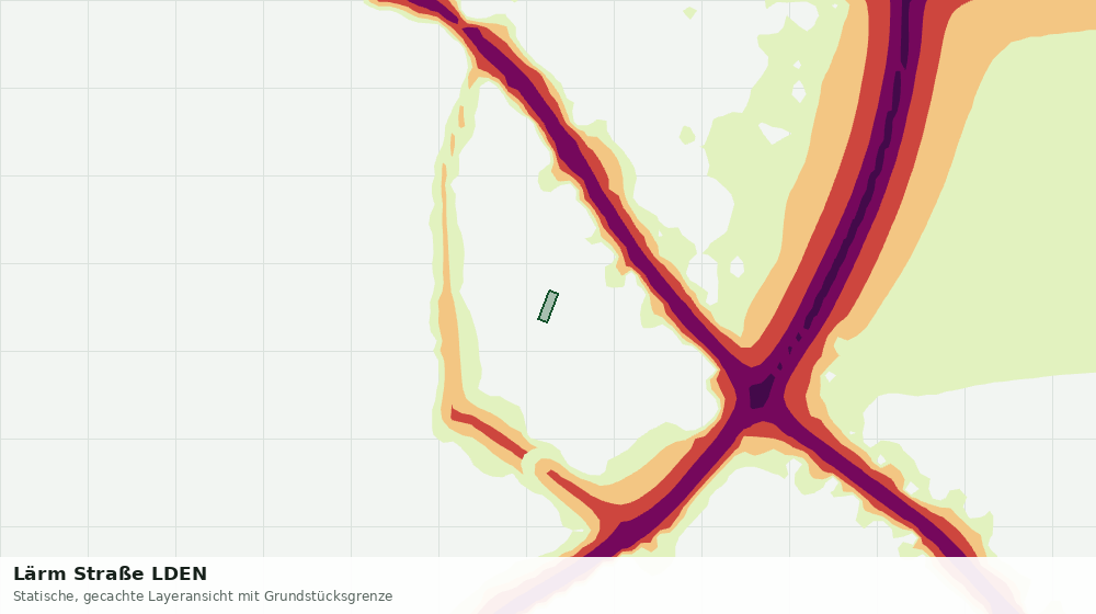 Statische Kartenansicht: Lärm Straße LDEN
